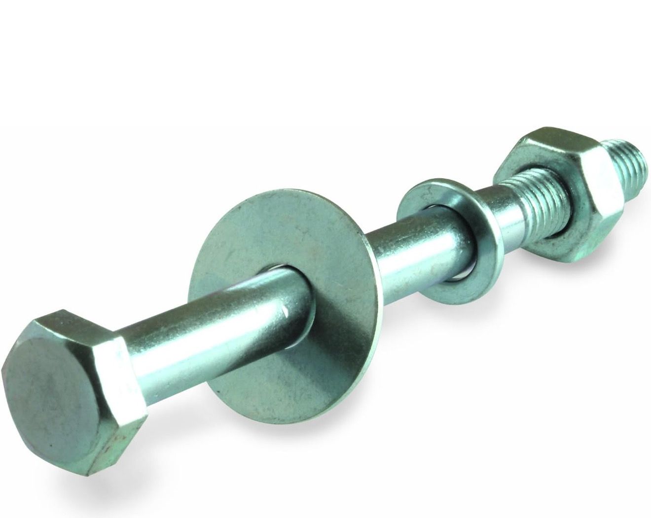 suki 10 Stück Bodenhülsenset M 10 x 110 mm verzinkt DIN 601, 