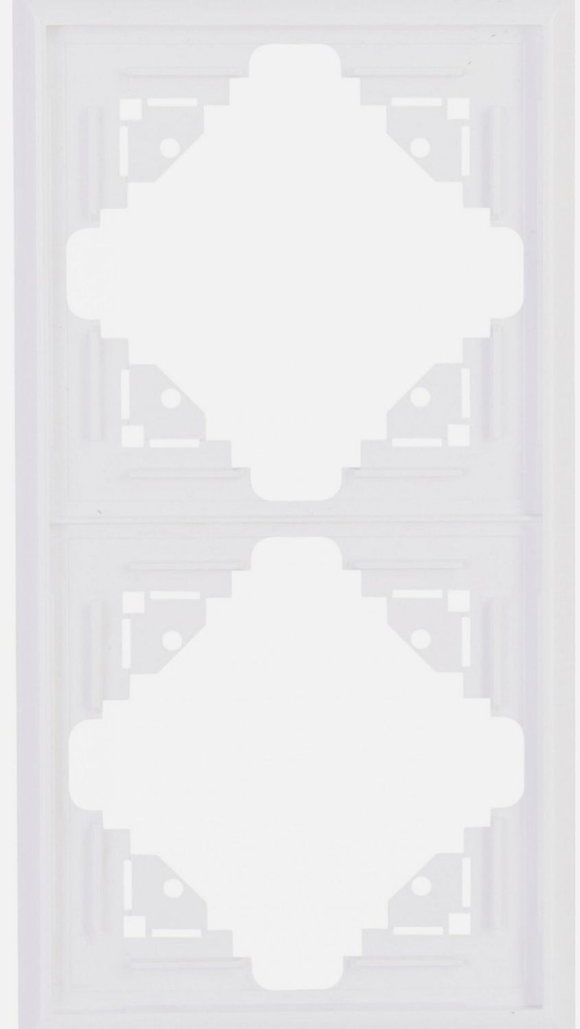 KOPP 309213066 MALTA – Abdeckrahmen 2-fach Farbe arktisweiß