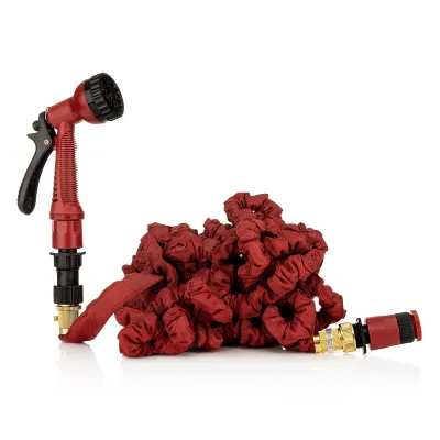 ZAUBERSCHLAUCH innovatives Material geringes Gewicht selbstaufrollend inkl. Gartenbrause 22,5m rot ZAUBERSCHLAUCH innovatives Material geringes Gewicht selbstaufrollend inkl. Gartenbrause 22,5m rot