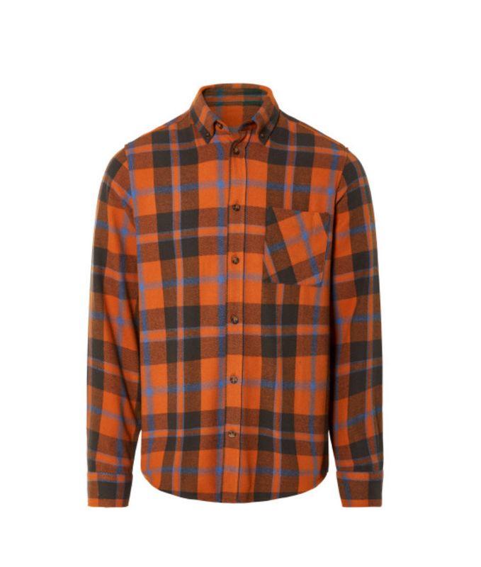 Livergy® Herren Flanellhemd (M (39/40), orange/blau) Livergy® Herren Flanellhemd (M (39/40), orange/blau)