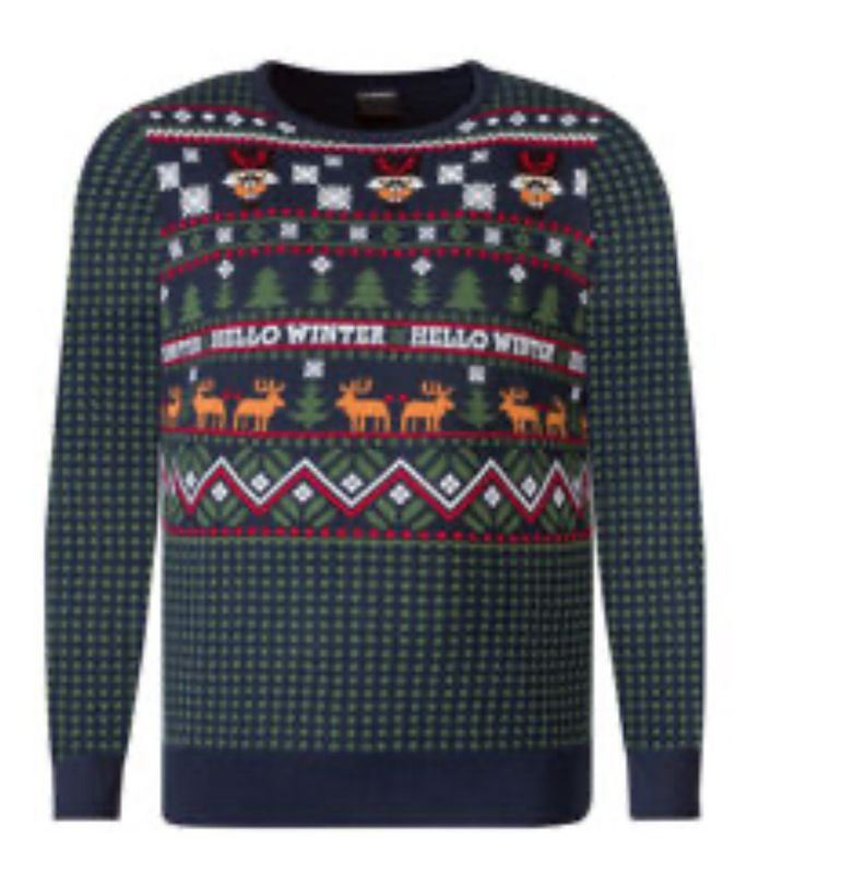 LIVERGY® Herren Weihnachtspullover XXL (Marineblau, 4XL (68/70)) LIVERGY® Herren Weihnachtspullover XXL (Marineblau, 4XL (68/70))