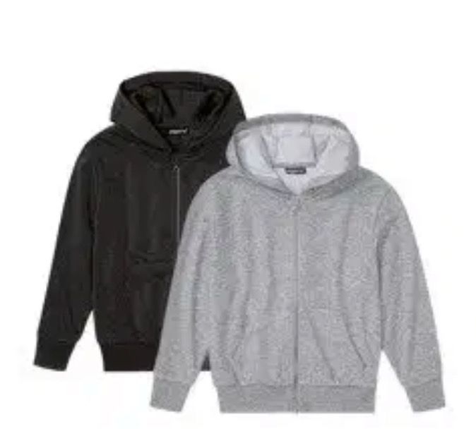 pepperts!® Jungen Sweatshirt 2-teilig (122/128, schwarz/grau)