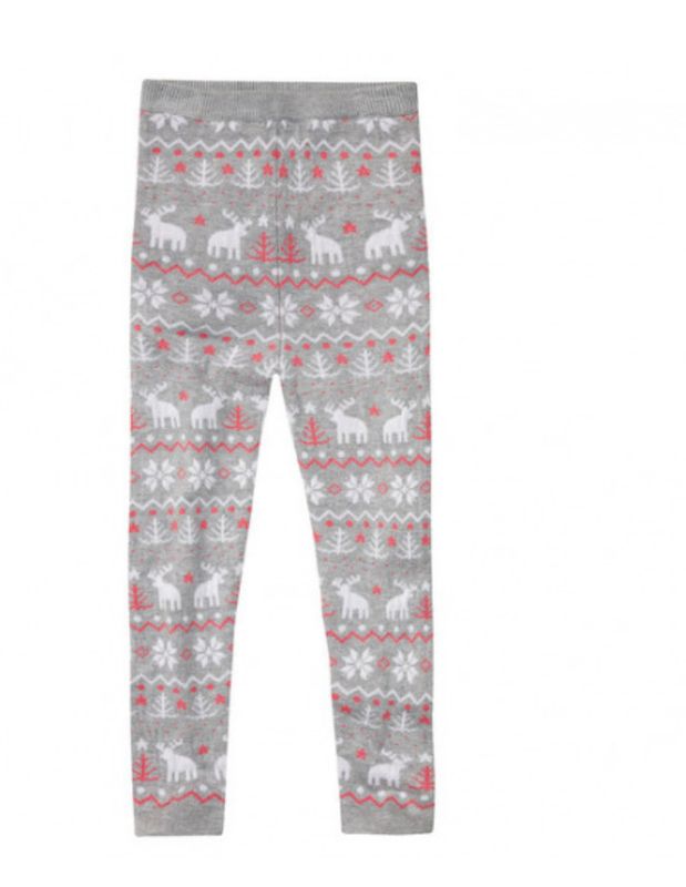 lupilu® Mädchen Weihnachts-Strickleggings (110/116, grau) lupilu® Mädchen Weihnachts-Strickleggings (110/116, grau)