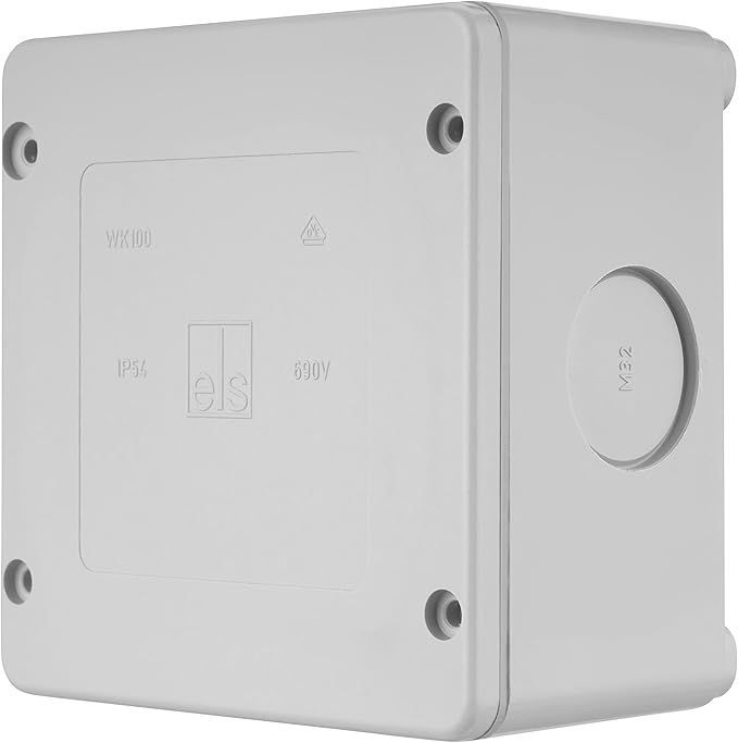 REV 6-fach Abzweigkasten-Verteilerdose 115 x 115 x 66 mm, IP54, Kunststoff, Grau, 6-fach REV 6-fach Abzweigkasten-Verteilerdose 115 x 115 x 66 mm, IP54, Kunststoff, Grau, 6-fach