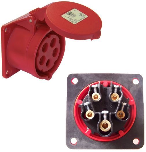 CEE Steckdose Stecker Kupplung Winkelstecker Wandstecker PCE 16A 5-polig CEE Steckdose Stecker Kupplung Winkelstecker Wandstecker PCE 16A 5-polig