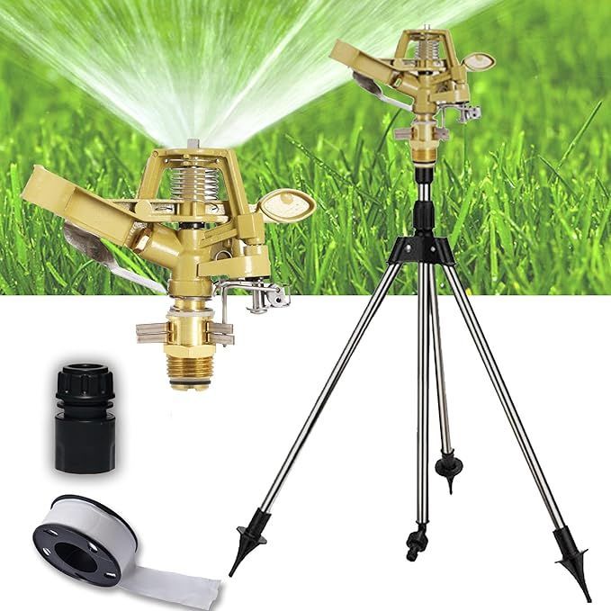 LIBRNTY Rasensprenger große flächen,Impulsregner,Rotating Tripod Sprinkler,Wenig Druck rasensprenger,Auto Rotating Tripod Sprinkler, Garten Rasensprenger 360 Grad Sprinkler für Hof,Garten,Rasen LIBRNTY Rasensprenger große flächen,Impulsregner,Rotating Tripod Sprinkler,Wenig Druck rasensprenger,Auto Rotating Tripod Sprinkler, Garten Rasensprenger 360 Grad Sprinkler für Hof,Garten,Rasen