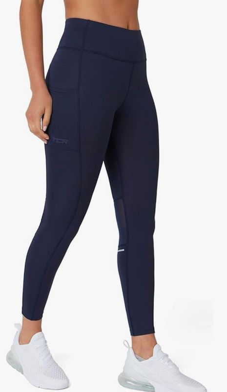 TCA SuperThermo Performance Leggings für Damen, High Waist, Blickdicht Sportleggings mit Handytasche, Laufhose für Yoga & Fitness Navy Eclipce Größe M TCA SuperThermo Performance Leggings für Damen, High Waist, Blickdicht Sportleggings mit Handytasche, Laufhose für Yoga & Fitness Navy Eclipce Größe M