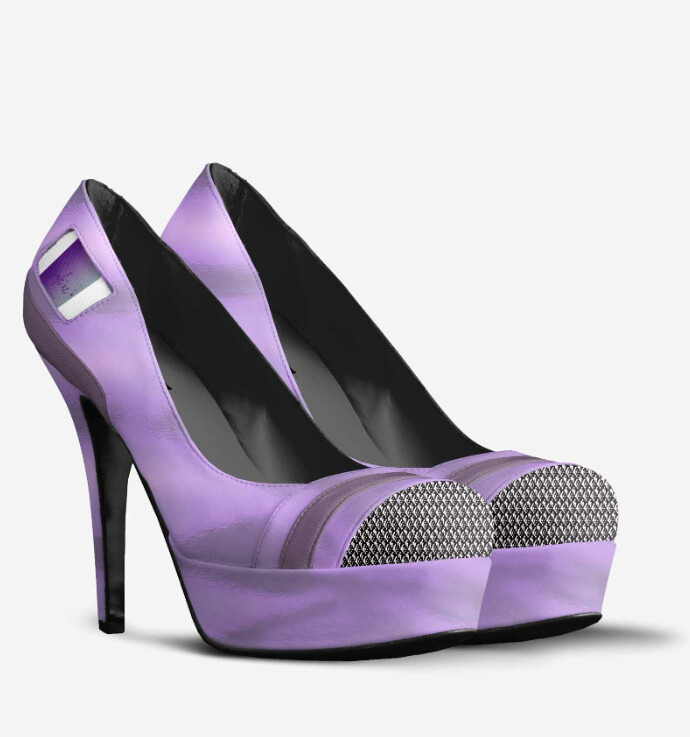 Sole&#39;ae STRIPED PLATFORM PUMP
