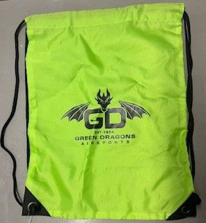 Green Dragons Drawstring Bag