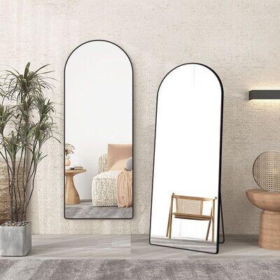 Special-shaped Semicircular Mirror Arched Floor-to-ceiling Mirror Home Full-body Dressing Mirror Net Red Photo Fitting Mirror Hanging On The Wall Wholesale