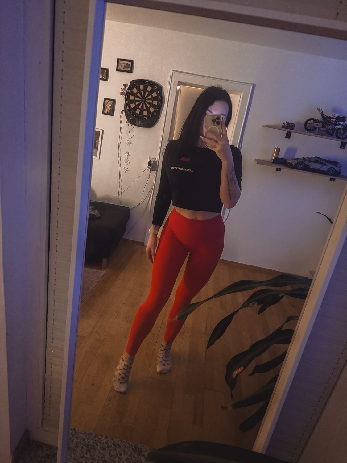 Leggings, Rot