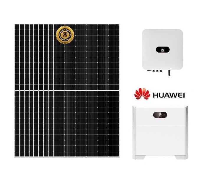 Kit Autoconsumo Monofásico Huawei 6100W - Inversor Híbrido + Batería Litio + TOPCon Panel Solar