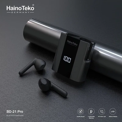 Haino Teko BD-21 Pro Wireless Earbuds - Bluetooth 5.2 / Black