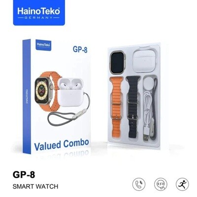 Haino Teko GP8 Smart Watch Ultra with Earphone Combo
