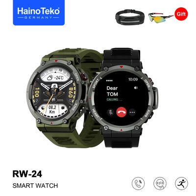 Haino Teko Germany RW24 Sport Smart Watch with Waist Pack and Sports Sunglasses Combo Box