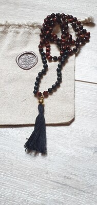 Mala-Kette Tigerauge Onxy Mala-Kette Tigerauge Onxy