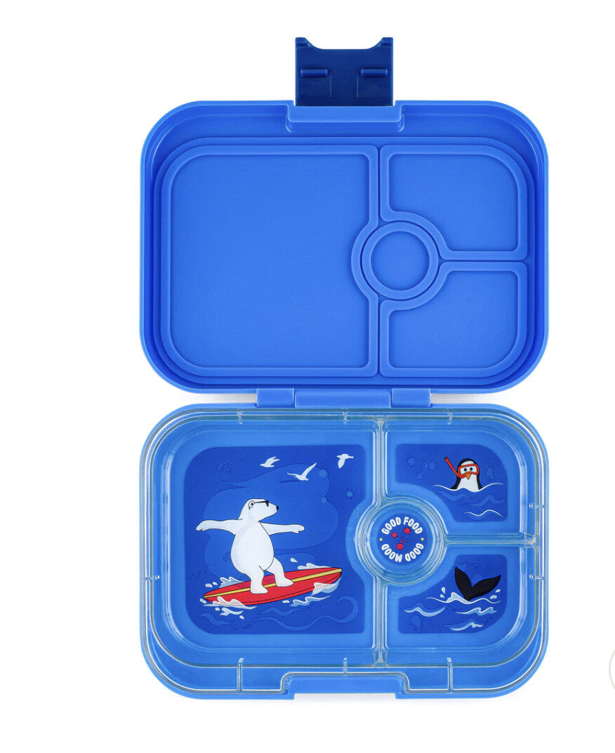 Yumbox Panino (4 sections) Surf Blue - Polar Bear