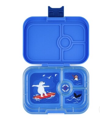 Yumbox Panino (4 sections) Surf Blue - Polar Bear