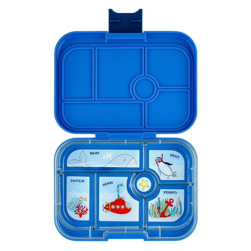 Yumbox Original - (6 sections) Surf Blue - Submarine