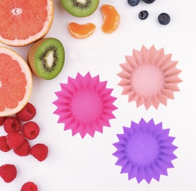 Jumbo Silicone Cups - Pink - 3 pieces