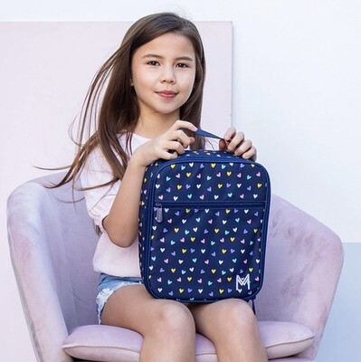 Large Insulated Lunch Bag- hearts