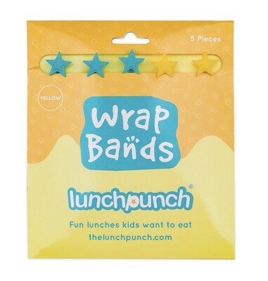 Silicone Wrap Bands Lunch Punch - Yellow