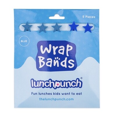 Silicone Wrap Bands Lunch Punch - Blue