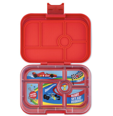 Yumbox Original - (6 sections) Roar Red- Cars