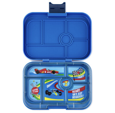 Yumbox Original -(6 sections)  Surf Blue- Cars