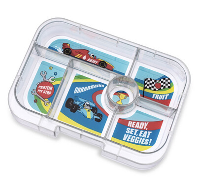 Yumbox Original - (6 sections) Roar Red- Cars