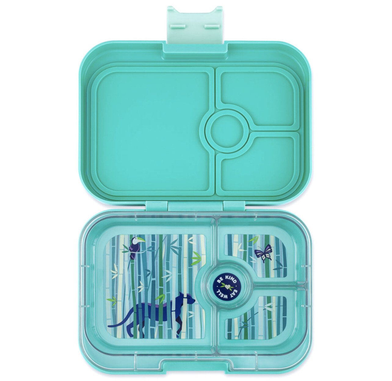 Yumbox Sandwich Friendly Bento Box (4 sections) - Tropical Aqua- Panther