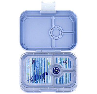 Yumbox Sandwich Friendly Bento Box  (4 sections) - Hazy Blue- Panther