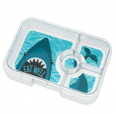 Yumbox Tapas  - 4 compartment- Jurassic Green - Shark