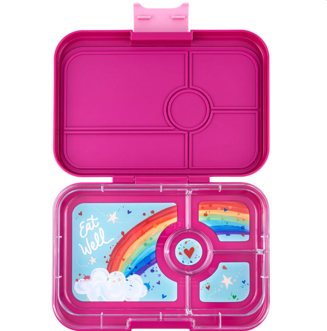 Yumbox Tapas  - 4 compartment- Malibu Purple - Rainbow