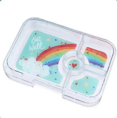 Yumbox Tapas  - 4 compartment- Antibes Blue - Rainbow