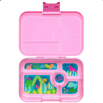 Yumbox Tapas Capri Pink - 5 compartment- Jungle Tray