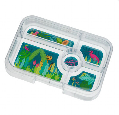 Yumbox Tapas Capri Pink - 5 compartment- Jungle Tray