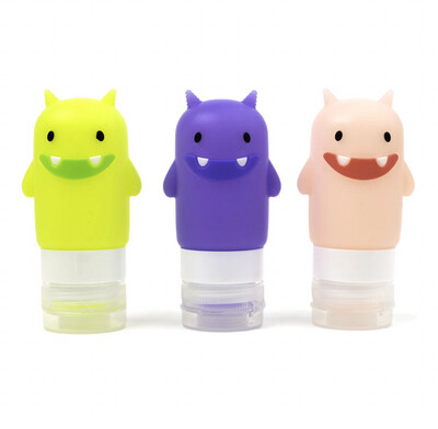 Funny Monsters - Silicone Condiment Squeeze Bottles (Set of 3)