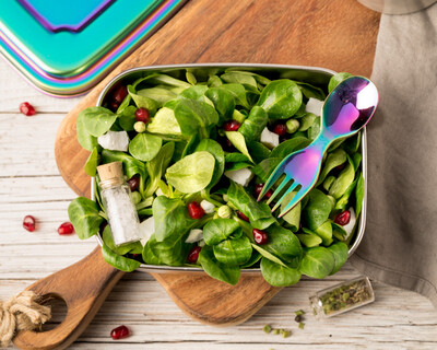 Lekkabox Stainless Steel Spork (Rainbow)