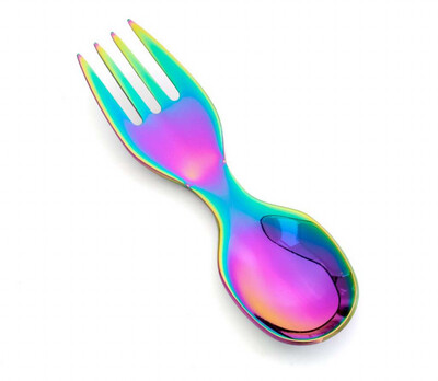 Lekkabox Stainless Steel Spork (Rainbow)