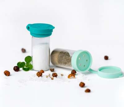 Mini salt shakers, set of 2 - LEKKABOX Salty Ocean