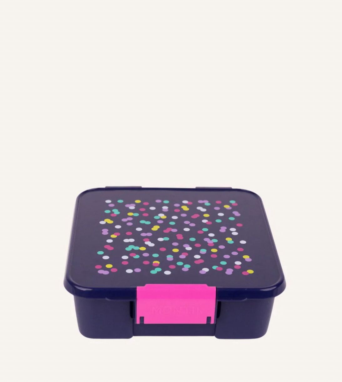 MontiiCo Lunch Box - 3 compartment Confetti 