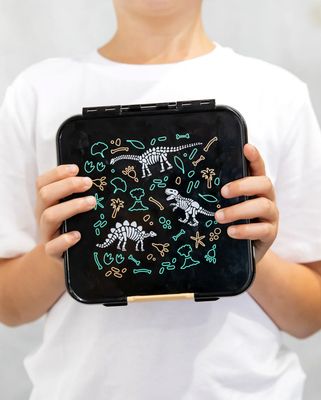 MontiiCo Lunch Box - 3 compartment Dinosaur Land