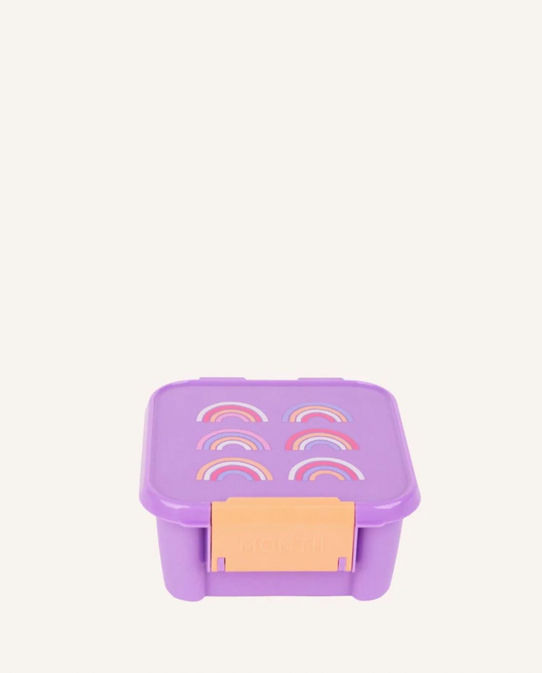 MontiiCo Snack Box - 2 compartments Rainbow Roller
