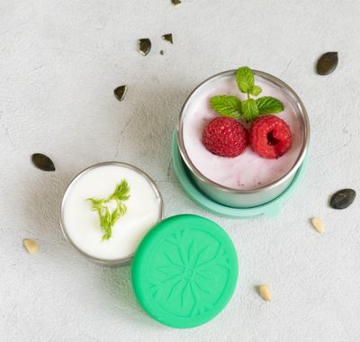 Mini sauce containers, set of 2 - Mint