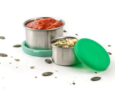 Mini sauce containers, set of 2 - Mint