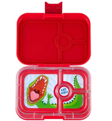 Yumbox Panino (4 sections) Wow Red – Dinosaur