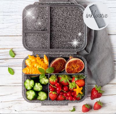 Mini Glamour Snack Box  Lekkabox - Black