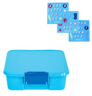 MontiiCo Lunch Box - 3 compartment - Coastal