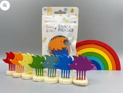 Hedgehogs - mini fork picks - set of 7